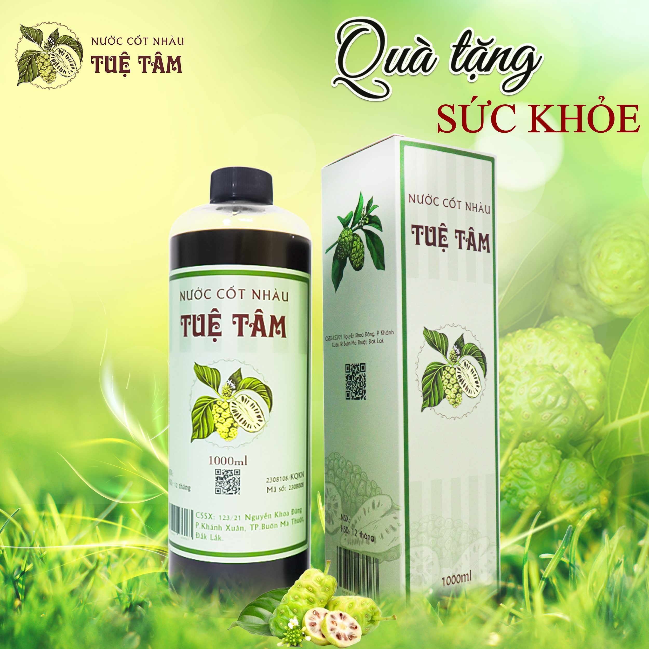 NƯỚC CỐT NHÀU TUỆ TÂM 1000ml